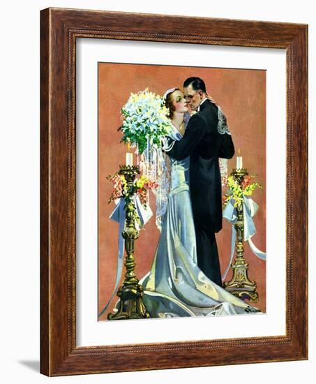 "Bridal Couple Dancing,"June 6, 1931-Elbert Mcgran Jackson-Framed Giclee Print