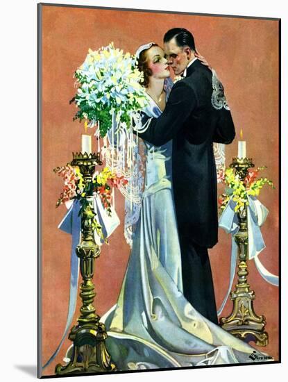 "Bridal Couple Dancing,"June 6, 1931-Elbert Mcgran Jackson-Mounted Giclee Print