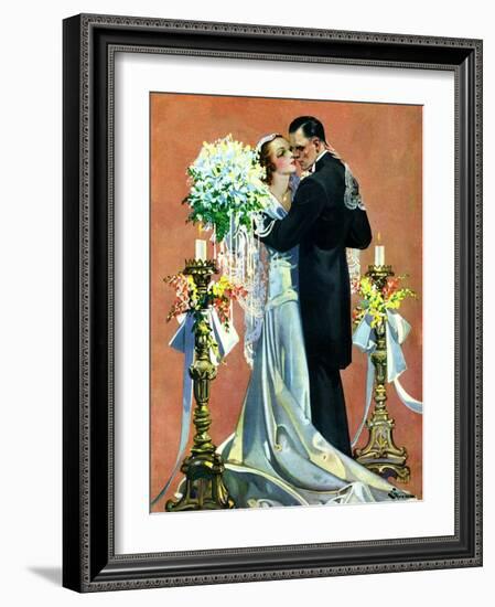 "Bridal Couple Dancing,"June 6, 1931-Elbert Mcgran Jackson-Framed Giclee Print