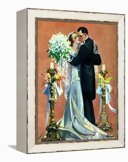 "Bridal Couple Dancing,"June 6, 1931-Elbert Mcgran Jackson-Framed Premier Image Canvas