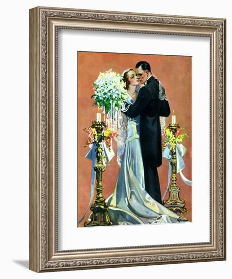 "Bridal Couple Dancing,"June 6, 1931-Elbert Mcgran Jackson-Framed Giclee Print