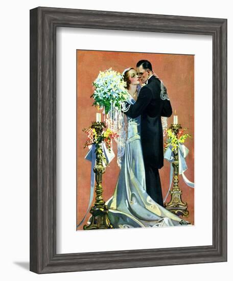 "Bridal Couple Dancing,"June 6, 1931-Elbert Mcgran Jackson-Framed Giclee Print