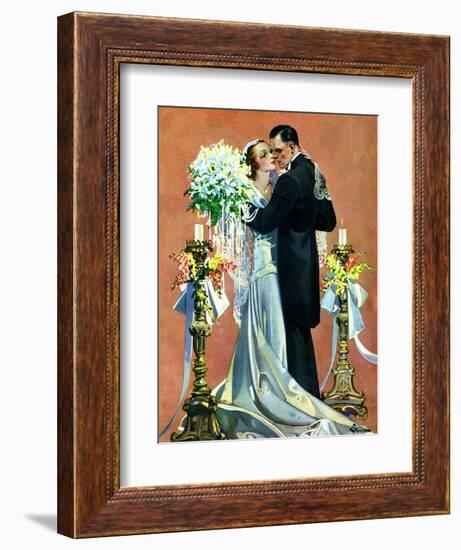 "Bridal Couple Dancing,"June 6, 1931-Elbert Mcgran Jackson-Framed Giclee Print