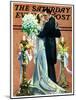 "Bridal Couple Dancing," Saturday Evening Post Cover, June 6, 1931-Elbert Mcgran Jackson-Mounted Giclee Print