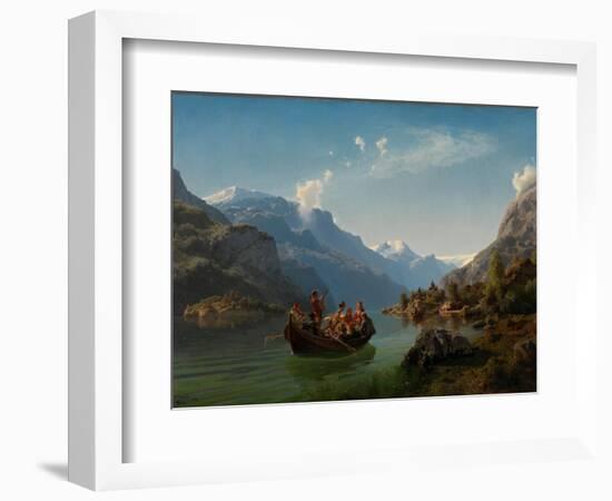 Bridal Journey in Hardanger-Hans Gude-Framed Giclee Print