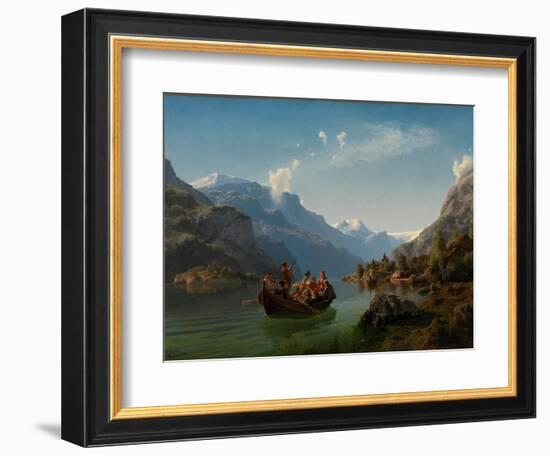 Bridal Journey in Hardanger-Hans Gude-Framed Giclee Print