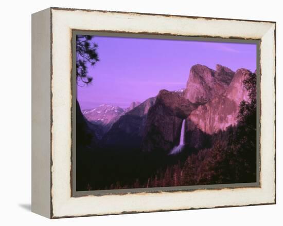 Bridal Veil Falls at Dusk-Mick Roessler-Framed Premier Image Canvas