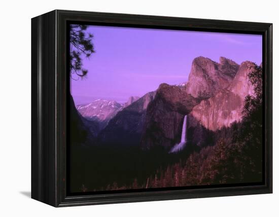 Bridal Veil Falls at Dusk-Mick Roessler-Framed Premier Image Canvas