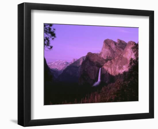 Bridal Veil Falls at Dusk-Mick Roessler-Framed Photographic Print