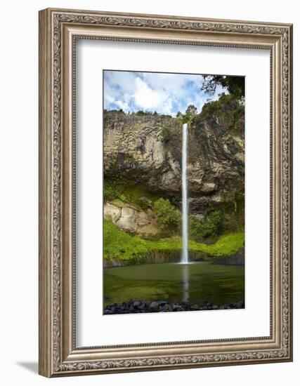 Bridal Veil Falls, Near Raglan, Waikato, North Island, New Zealand-David Wall-Framed Photographic Print