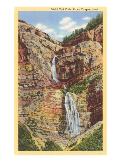 Bridal Veil Falls Provo Canyon Utah Art Print Art Com Bridal Veil Falls Provo Canyon Utah Art Print Art Com