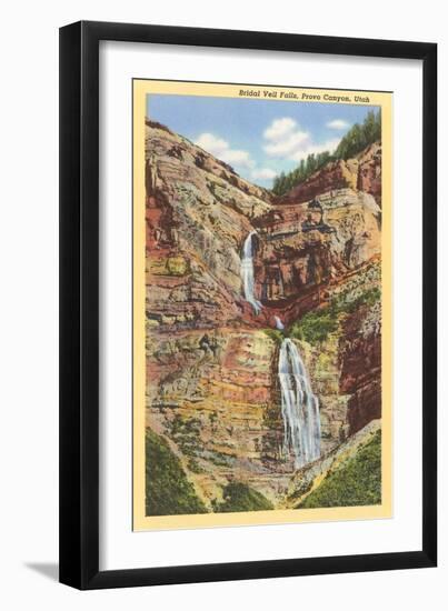 Bridal Veil Falls, Provo Canyon, Utah-null-Framed Art Print