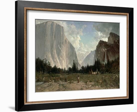 Bridal Veil Falls, Yosemite, C.1870-84-Thomas Hill-Framed Giclee Print