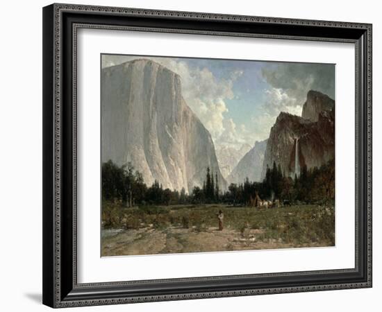 Bridal Veil Falls, Yosemite, C.1870-84-Thomas Hill-Framed Giclee Print