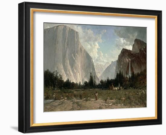 Bridal Veil Falls, Yosemite, C.1870-84-Thomas Hill-Framed Giclee Print
