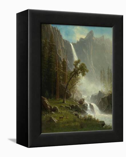 Bridal Veil Falls, Yosemite, c.1871-1873-Albert Bierstadt-Framed Premier Image Canvas