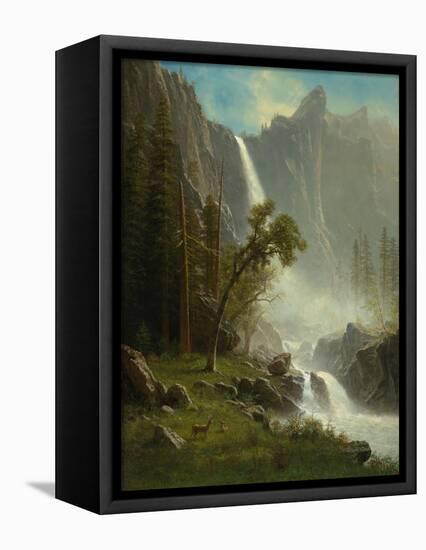 Bridal Veil Falls, Yosemite, c.1871-1873-Albert Bierstadt-Framed Premier Image Canvas