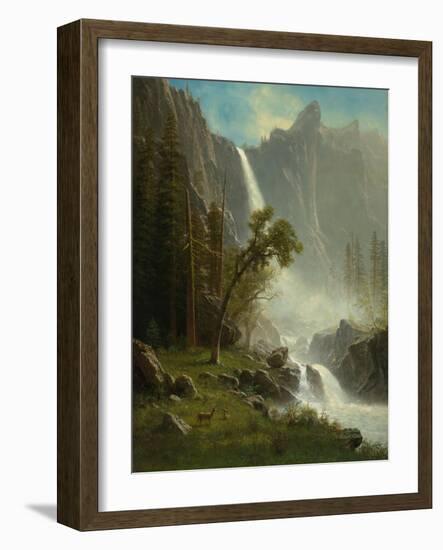 Bridal Veil Falls, Yosemite, c.1871-1873-Albert Bierstadt-Framed Giclee Print