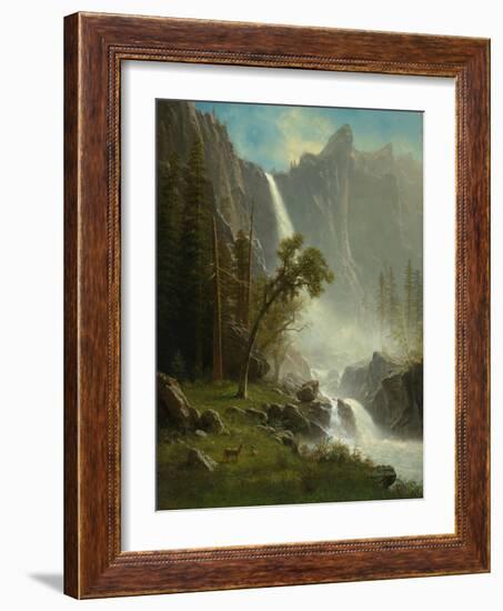 Bridal Veil Falls, Yosemite, c.1871-1873-Albert Bierstadt-Framed Giclee Print