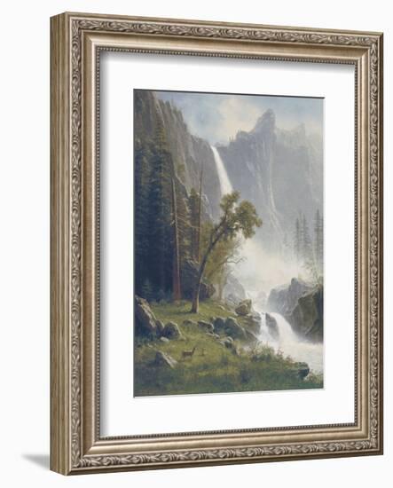 Bridal Veil Falls, Yosemite, c.1871-73-Albert Bierstadt-Framed Art Print