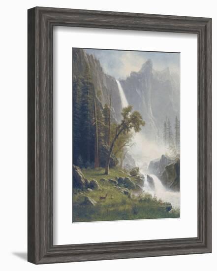 Bridal Veil Falls, Yosemite, c.1871-73-Albert Bierstadt-Framed Art Print