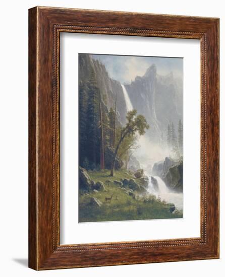 Bridal Veil Falls, Yosemite, c.1871-73-Albert Bierstadt-Framed Art Print