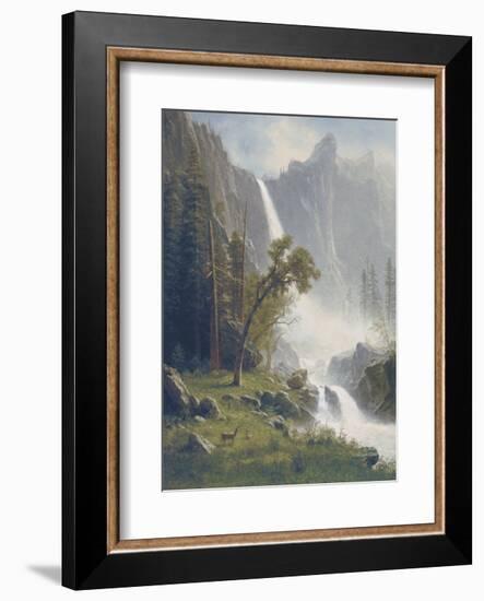 Bridal Veil Falls, Yosemite, c.1871-73-Albert Bierstadt-Framed Art Print