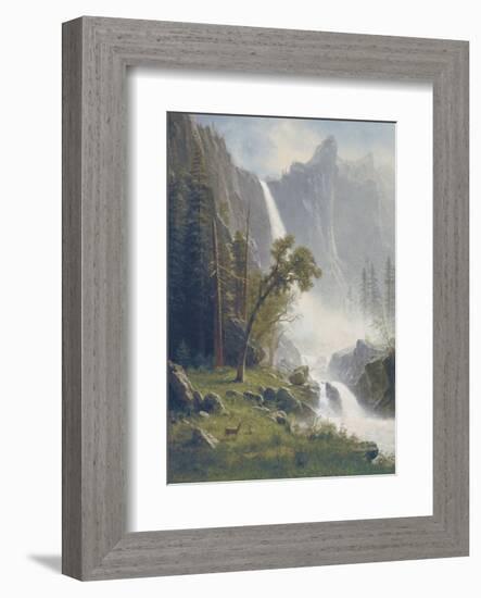 Bridal Veil Falls, Yosemite, c.1871-73-Albert Bierstadt-Framed Art Print