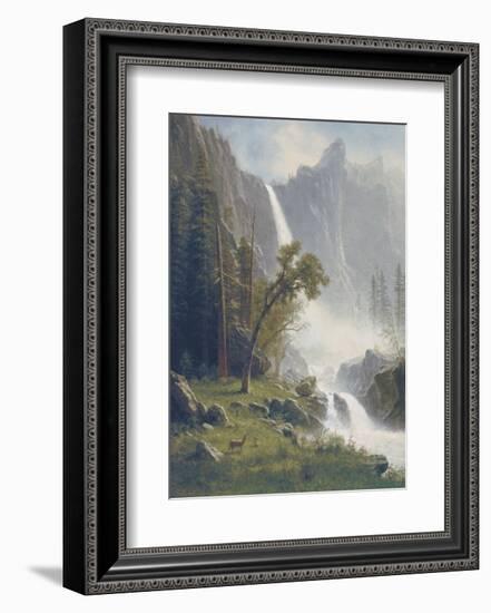 Bridal Veil Falls, Yosemite, c.1871-73-Albert Bierstadt-Framed Art Print