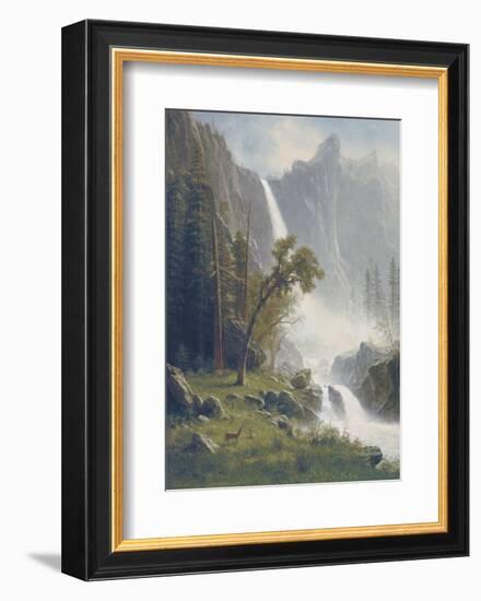 Bridal Veil Falls, Yosemite, c.1871-73-Albert Bierstadt-Framed Art Print