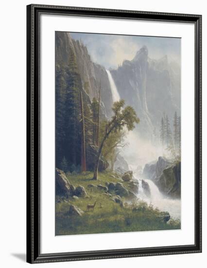 Bridal Veil Falls, Yosemite, c.1871-73-Albert Bierstadt-Framed Art Print