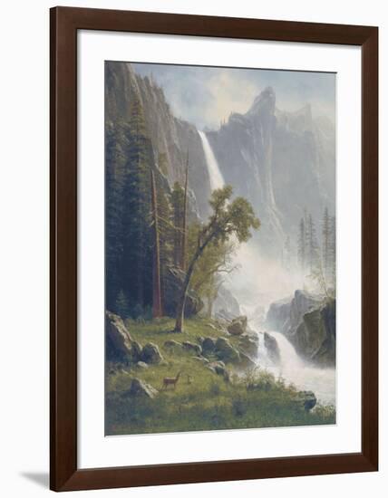 Bridal Veil Falls, Yosemite, c.1871-73-Albert Bierstadt-Framed Art Print