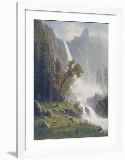 Bridal Veil Falls, Yosemite, c.1871-73-Albert Bierstadt-Framed Art Print