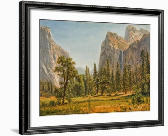 Bridal Veil Falls, Yosemite Valley, California, 1871-73-Albert Bierstadt-Framed Giclee Print