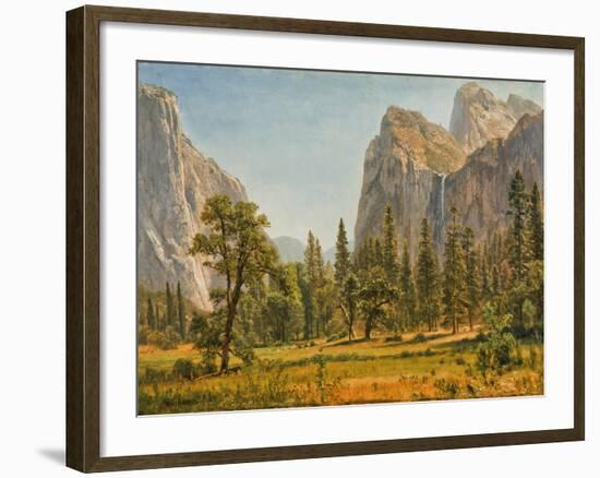 Bridal Veil Falls, Yosemite Valley, California, 1871-73-Albert Bierstadt-Framed Giclee Print