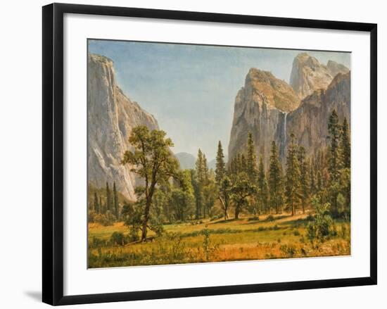 Bridal Veil Falls, Yosemite Valley, California, 1871-73-Albert Bierstadt-Framed Giclee Print