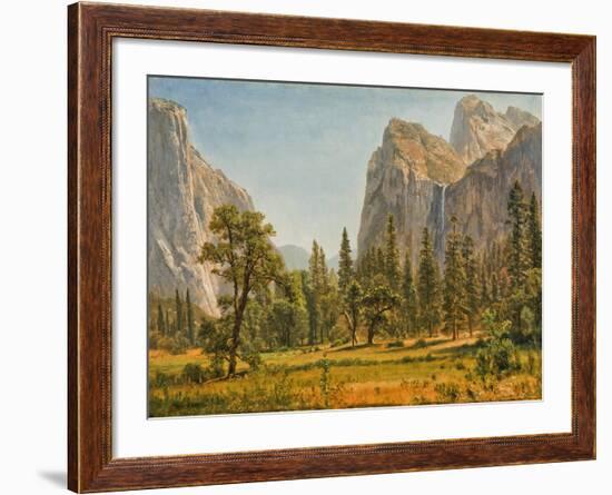 Bridal Veil Falls, Yosemite Valley, California, 1871-73-Albert Bierstadt-Framed Giclee Print