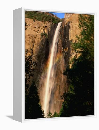 Bridalveil Fall, Yosemite National Park, California, USA-David Tomlinson-Framed Premier Image Canvas