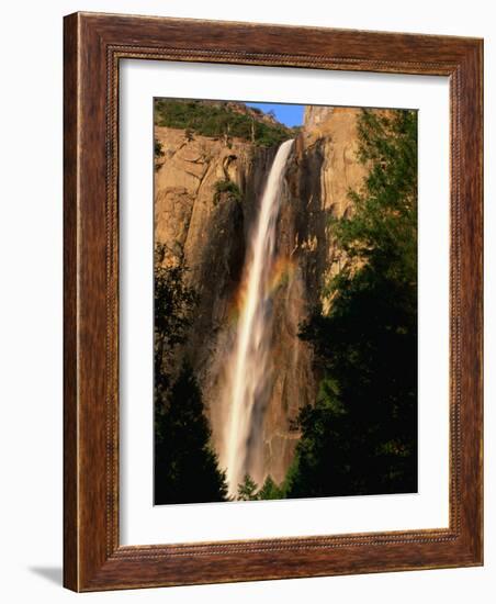 Bridalveil Fall, Yosemite National Park, California, USA-David Tomlinson-Framed Photographic Print