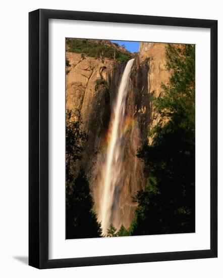 Bridalveil Fall, Yosemite National Park, California, USA-David Tomlinson-Framed Photographic Print