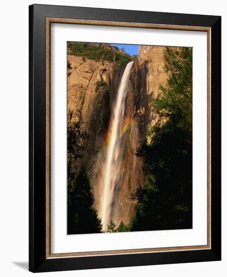 Bridalveil Fall, Yosemite National Park, California, USA-David Tomlinson-Framed Photographic Print