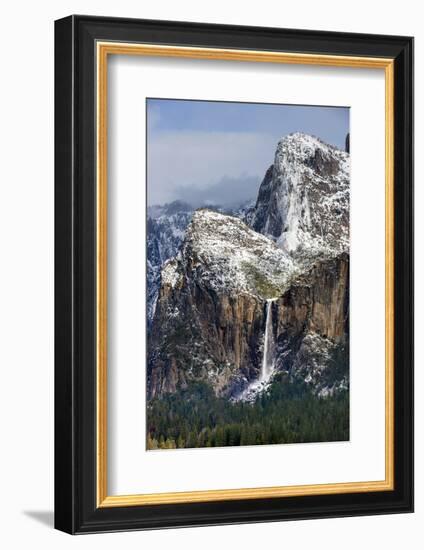 Bridalveil Falls and Cathedral Spires, Yosemite National Park, California-Doug Meek-Framed Photographic Print