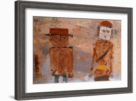 Bride and Groom in Autumn of Life-Paul Klee-Framed Giclee Print