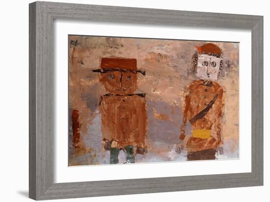 Bride and Groom in Autumn of Life-Paul Klee-Framed Giclee Print