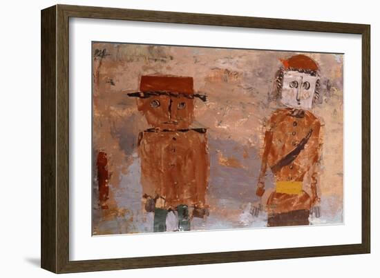 Bride and Groom in Autumn of Life-Paul Klee-Framed Giclee Print
