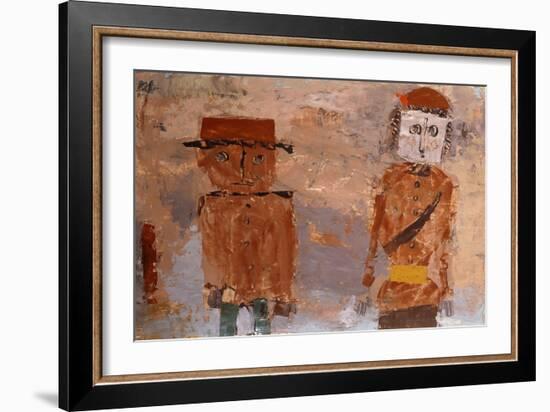 Bride and Groom in Autumn of Life-Paul Klee-Framed Giclee Print