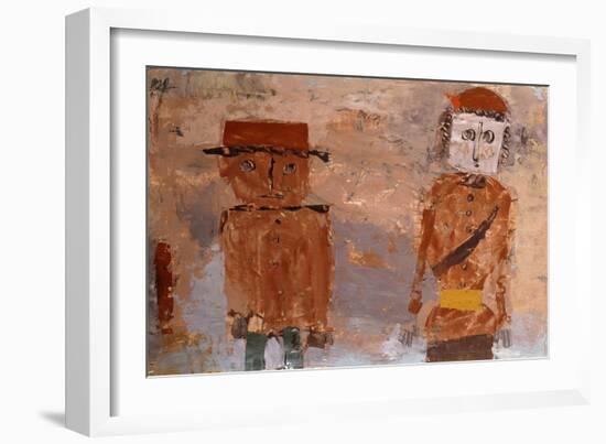 Bride and Groom in Autumn of Life-Paul Klee-Framed Giclee Print