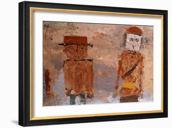 Bride and Groom in Autumn of Life-Paul Klee-Framed Giclee Print