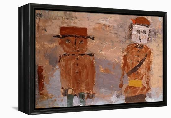 Bride and Groom in Autumn of Life-Paul Klee-Framed Premier Image Canvas