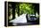 Bride and Groom in Car-HalfPoint-Framed Premier Image Canvas